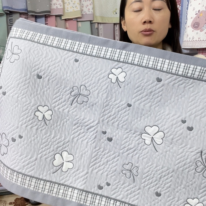 棉处理灰色四叶草