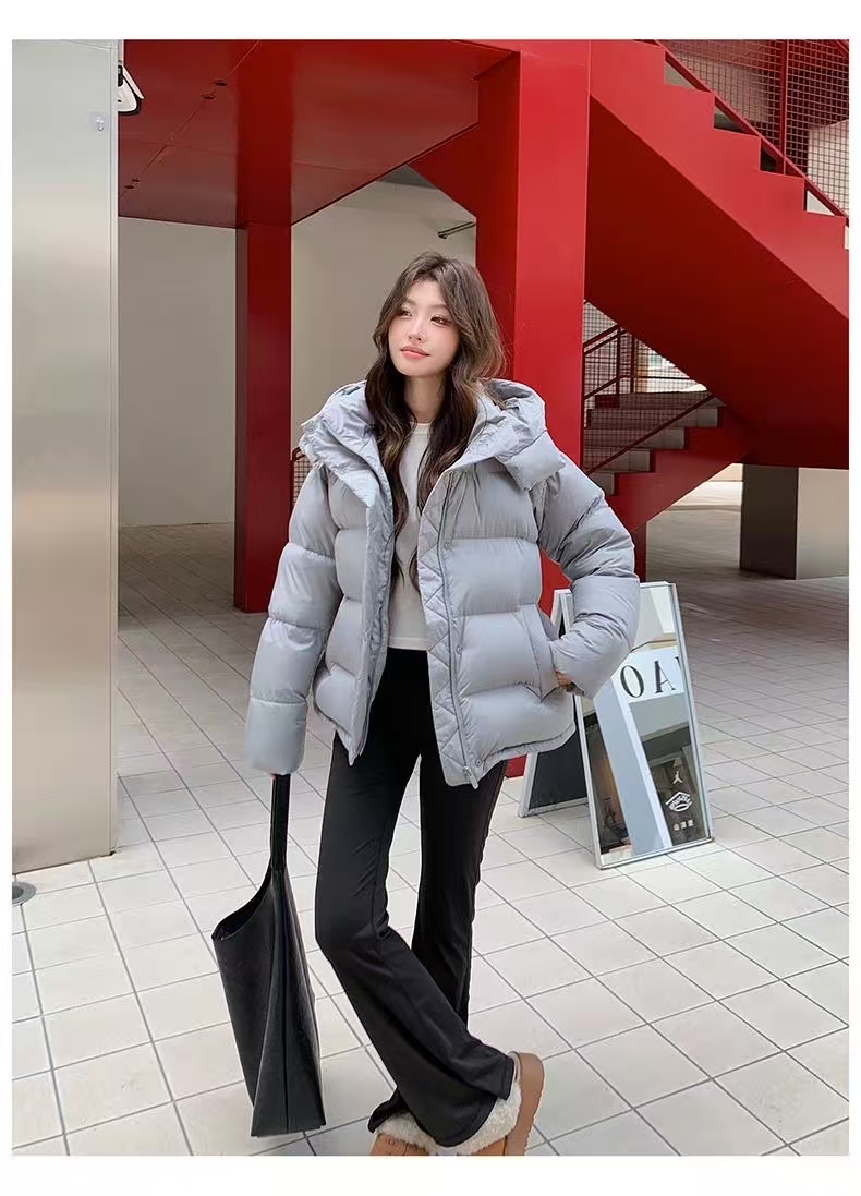 lu系五格90%绒羽绒服可溯源安心绒连帽防泼水羽绒服女 MM