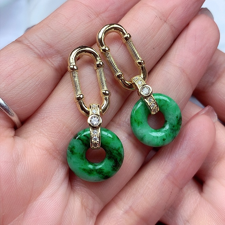 翡翠颈饰银S925镶嵌翡翠