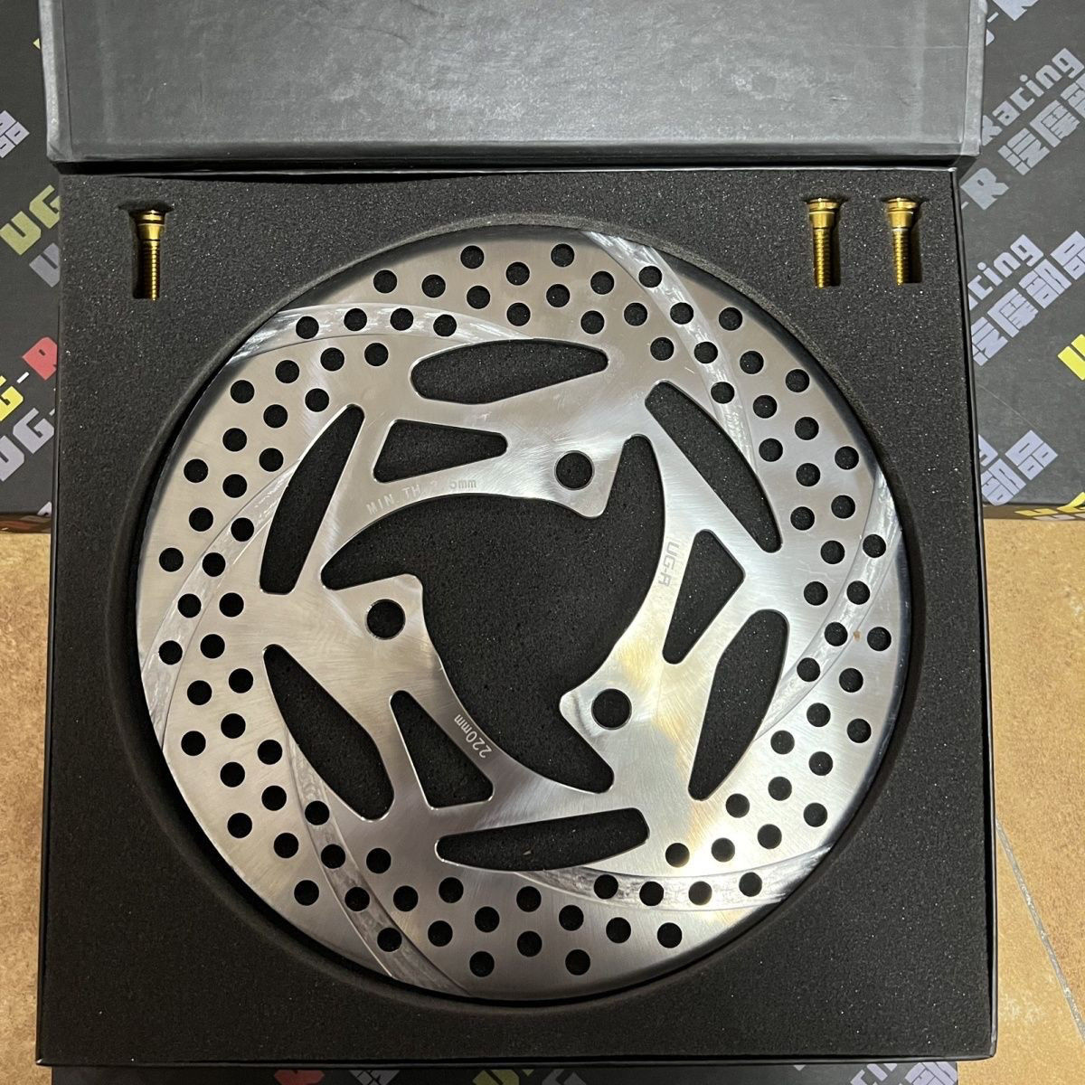 UGR风刃220mm固定九号直上ABS刹车盘碟片前后刹九号ABS前后直上