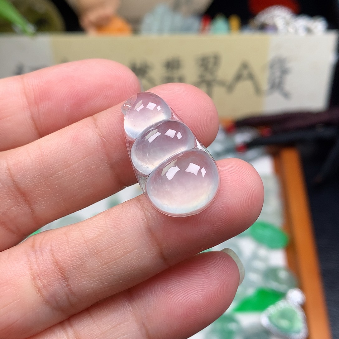 翡翠散珠缅甸天然A货翡翠冰种豆子