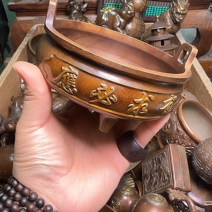 铜器办公室茶室摆件