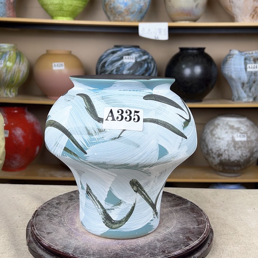 陶瓷335花瓶摆件创意的