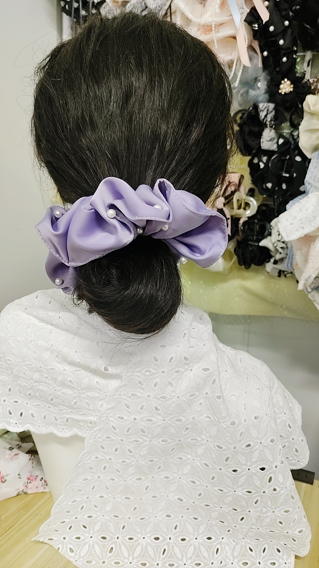 手工自制缎面发圈全场满20飞