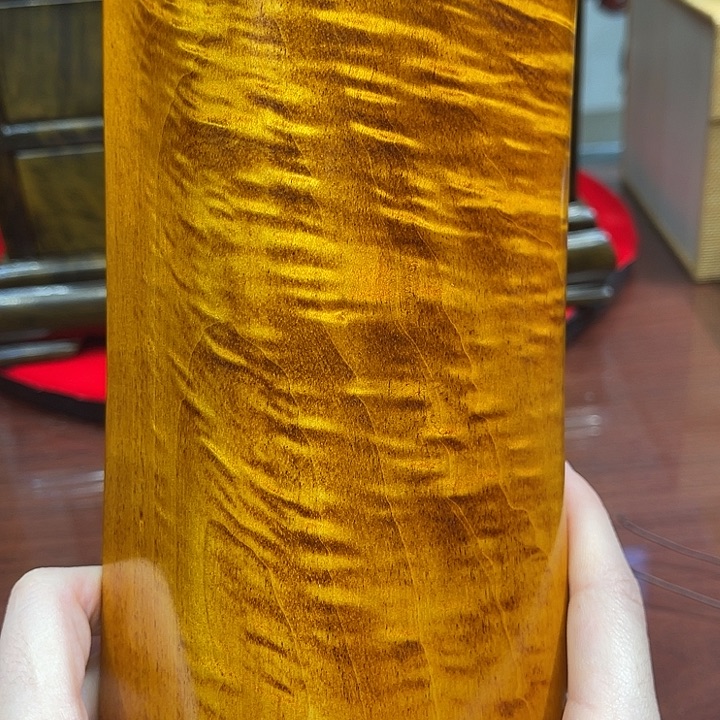 家具乌木类金丝楠木满纹枕头