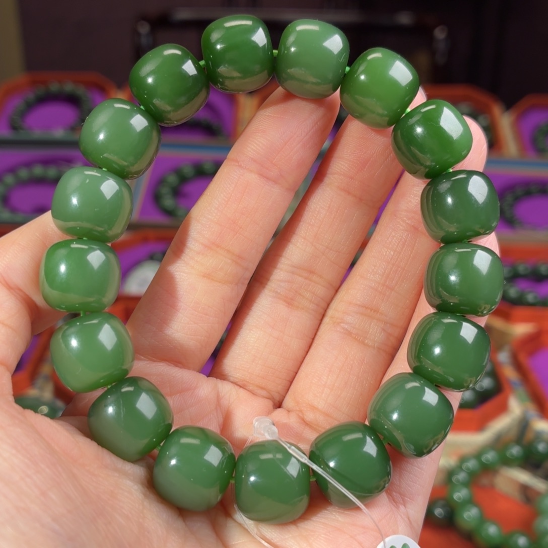 和田玉（碧玉）未镶嵌手串