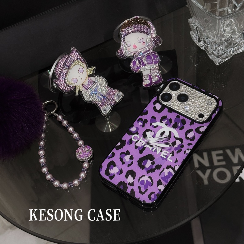 [紫色豹纹香]套啤磁吸时髦气质适用苹果17promax/16proamx手机壳