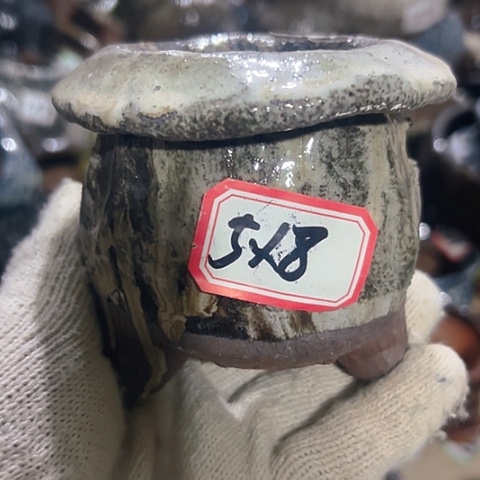 红陶粗陶花盆手工