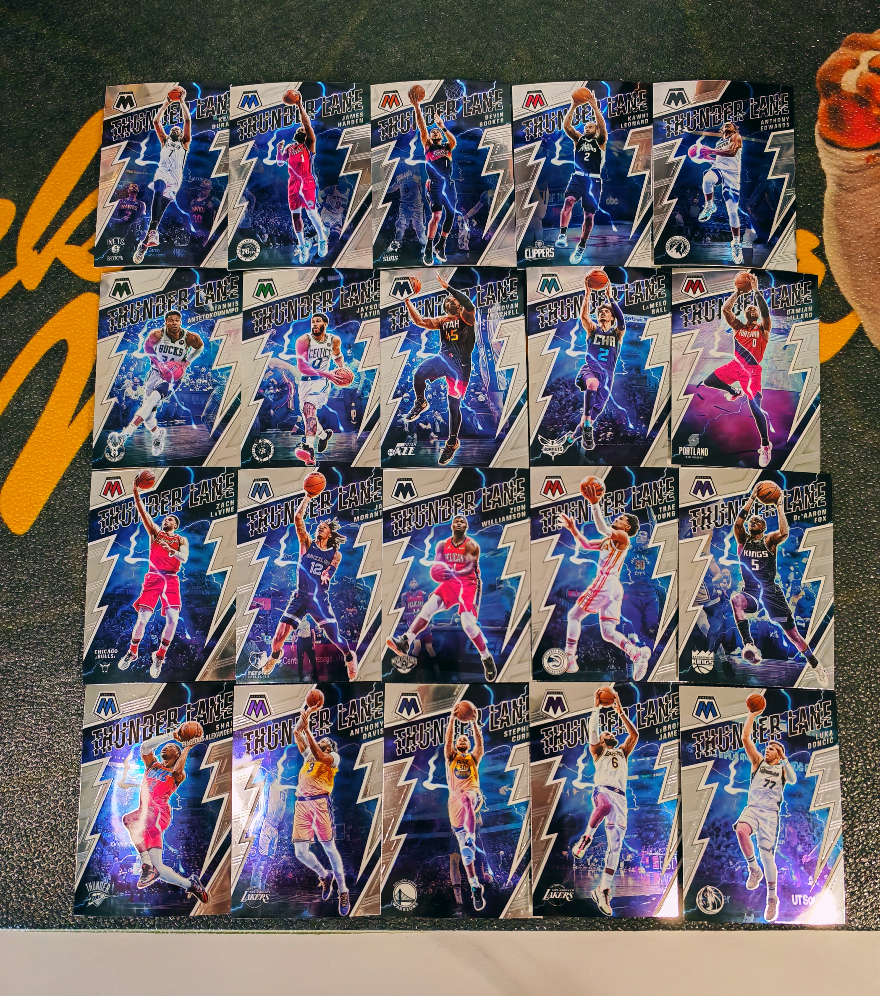  库里 詹姆斯 77 欧文 等 雷霆之路特卡 一整套 全套