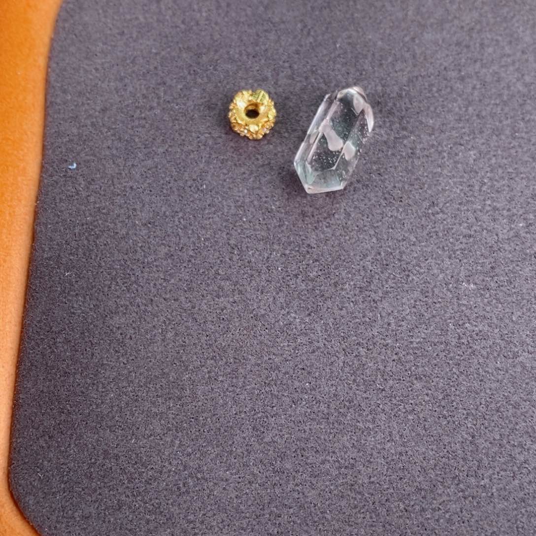 水晶珠宝半成品银S925镀金镶嵌