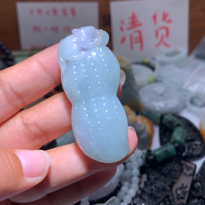 翡翠未镶嵌颈饰保真天然A货翡翠