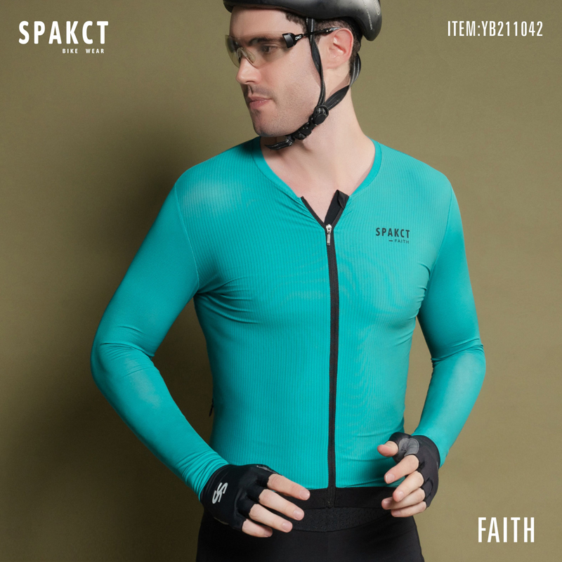 【抖音专销】思帕客男款春夏长袖骑行服公路山地自行车速干 信仰1代
