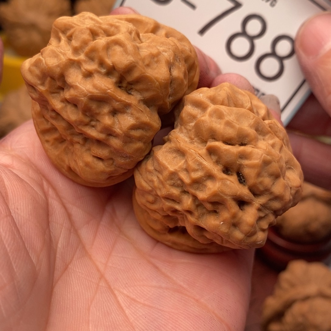 文玩核桃把件开背蛙40