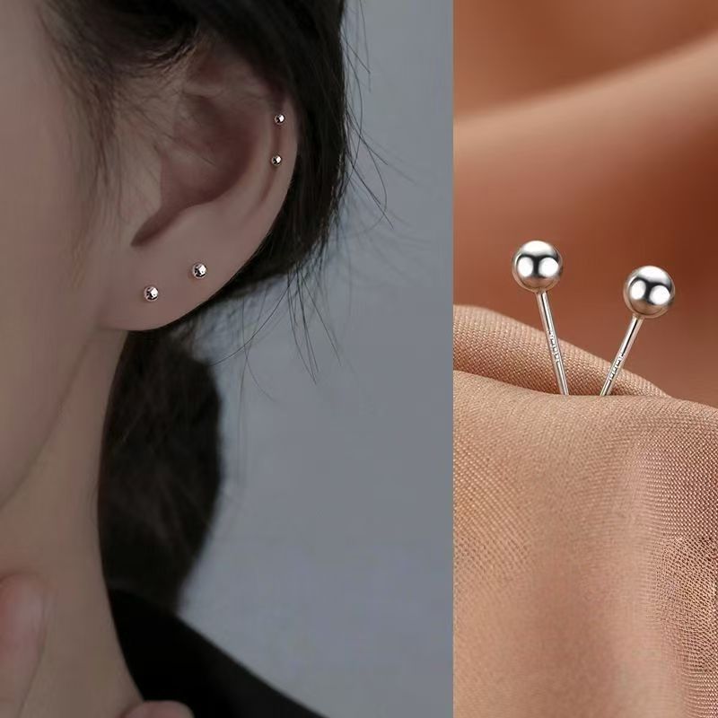 铜合金耳饰 欧美风通用耳钉女耳饰ins耳环简约百搭冷淡风小众