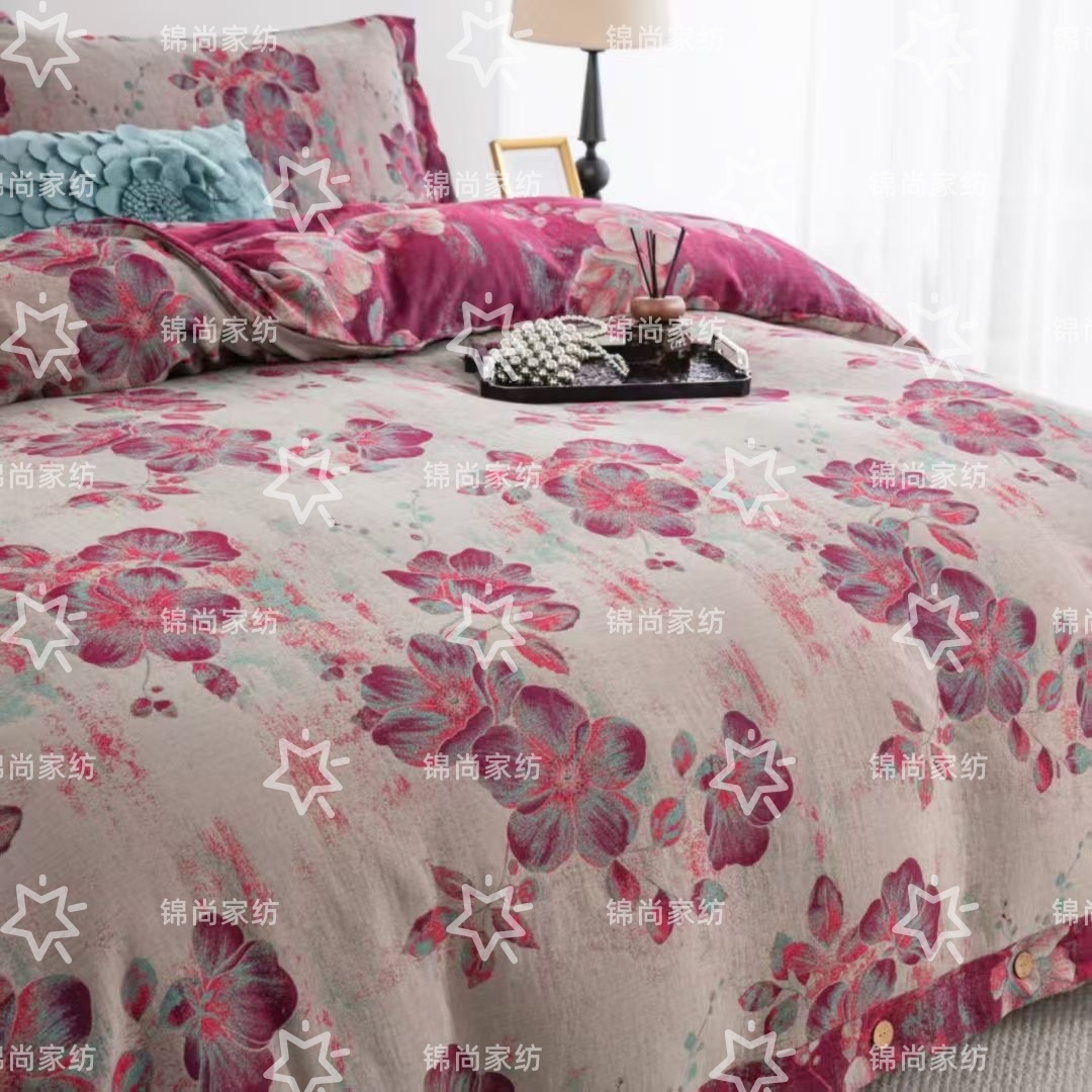 【流金岁月—床单】 全棉色织双层纱母婴A类