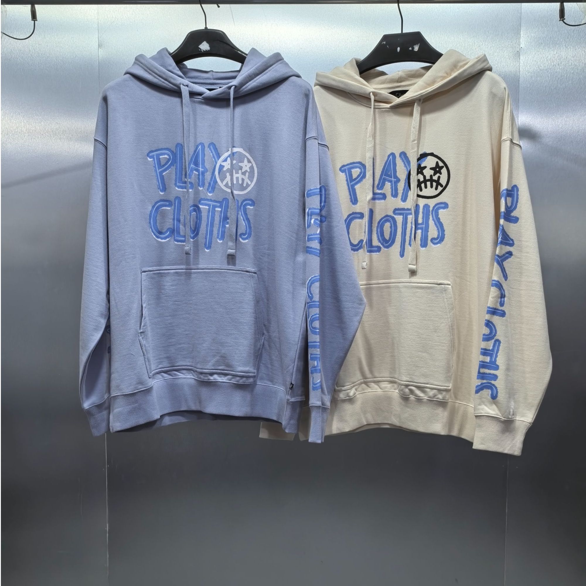 D06(LX)-41414-PLA春秋季正面潮流圆脸印花时尚连帽卫衣