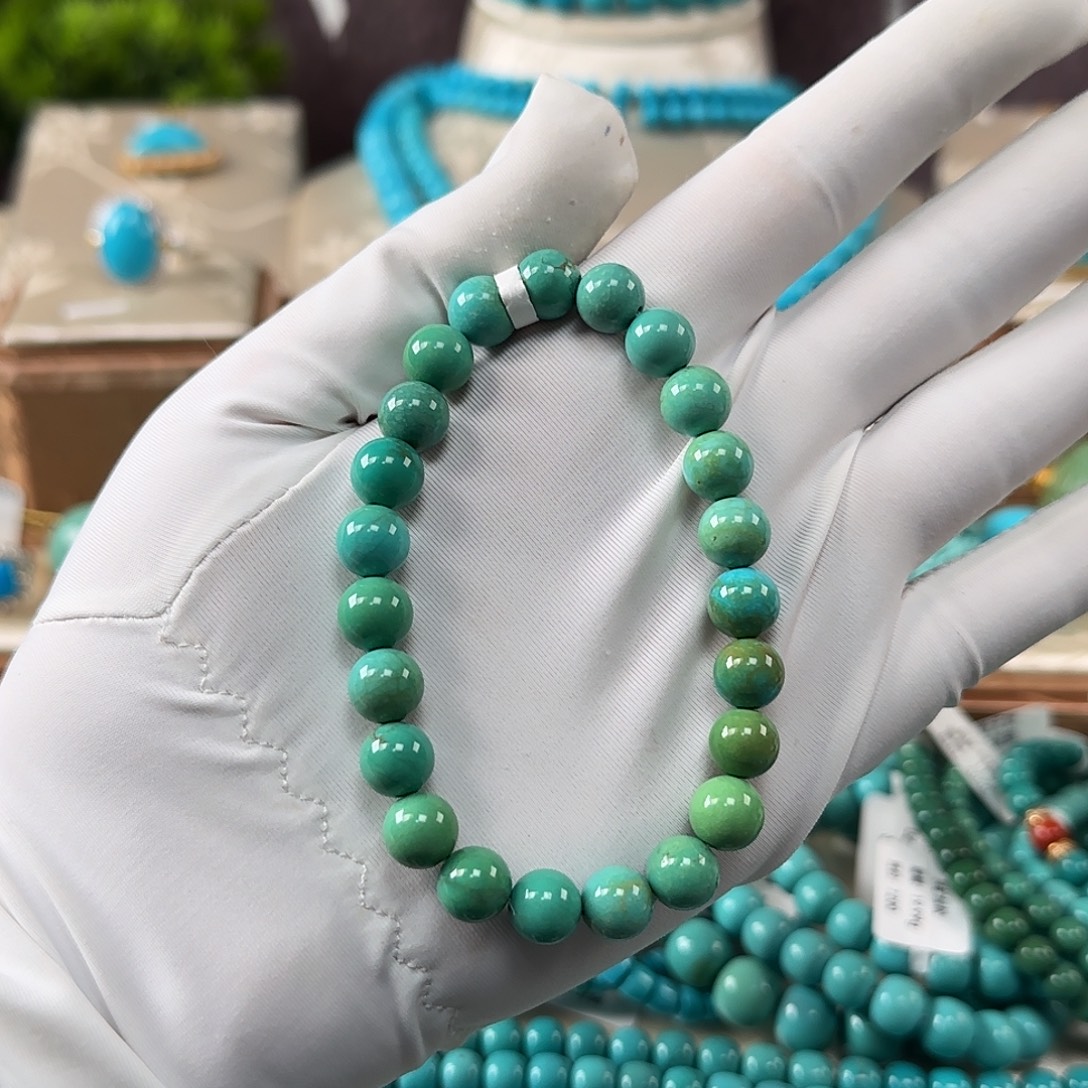 绿松石未镶嵌手串8mm 