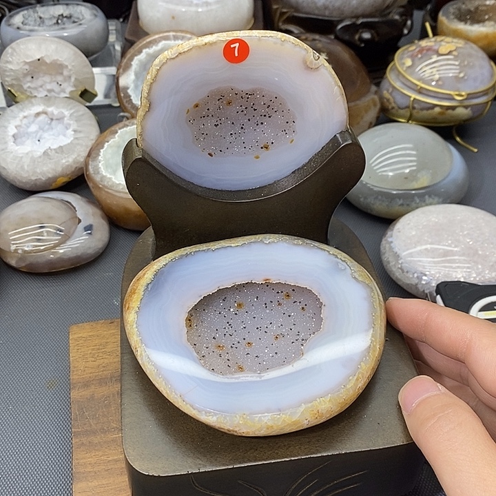 摆件紫晶未镶嵌聚宝盆