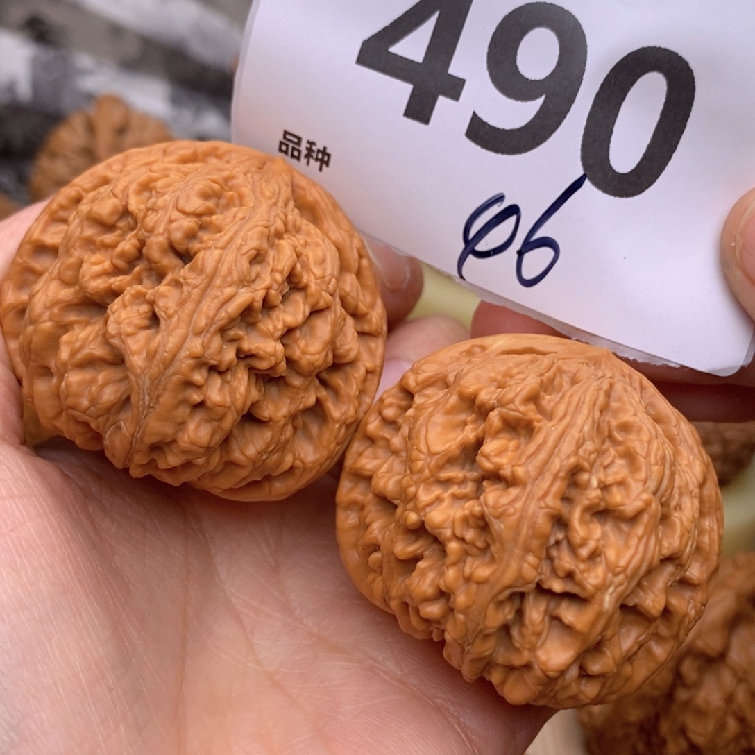 文玩核桃把件490号46粗筋