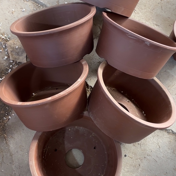 紫砂花盆 100-6。27-12。