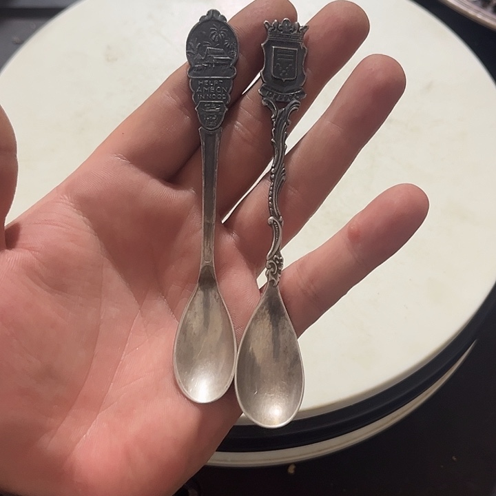 勿***·贵金属欧洲中古老物件勺子