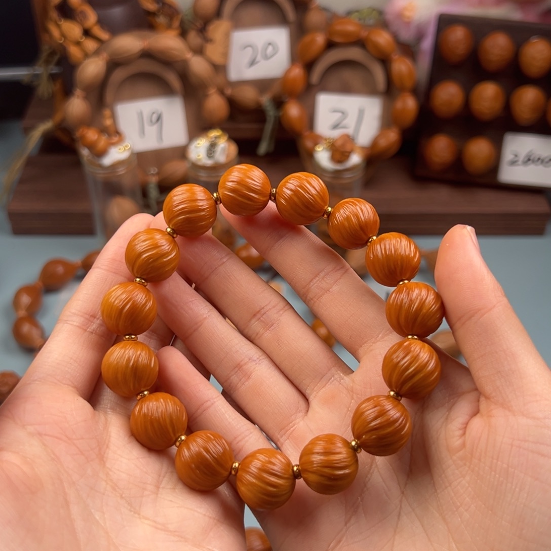 落***凉手串/手链橄榄核定风珠