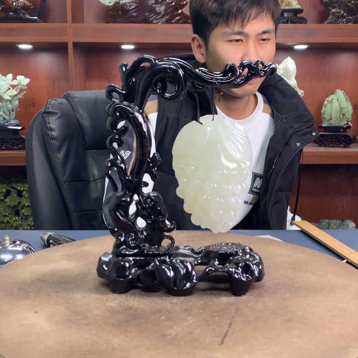 蛇纹石玉（覆膜）珠宝奇石未镶嵌陆***舰