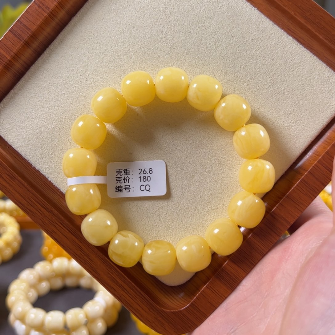 裸石蜜蜡未镶嵌14mm焦皮鸡油黄同料老型浓蜡cq