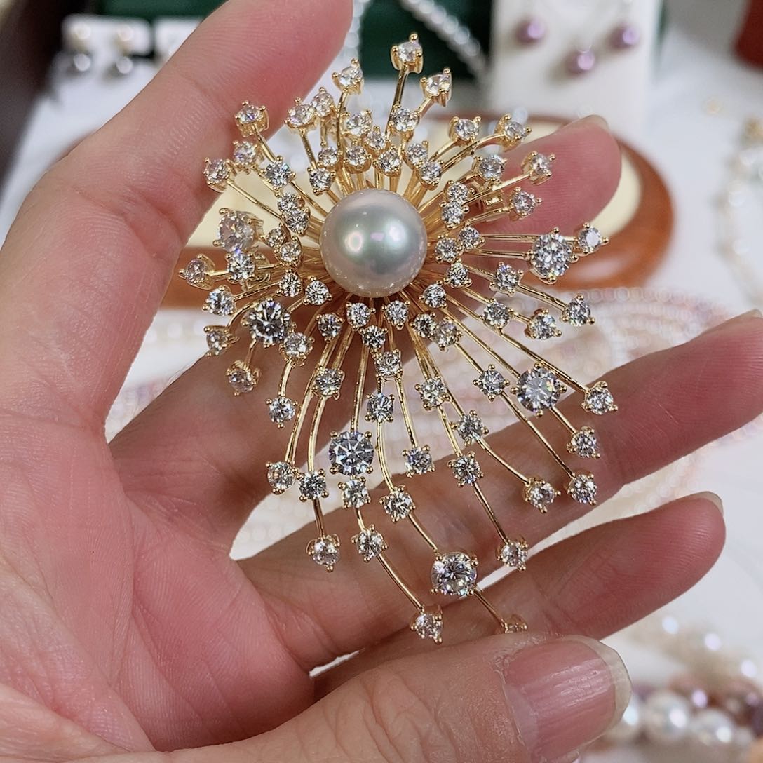 淡水珍珠胸饰未镶嵌11-12