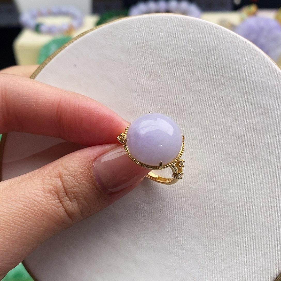 翡翠未镶嵌戒指戒指