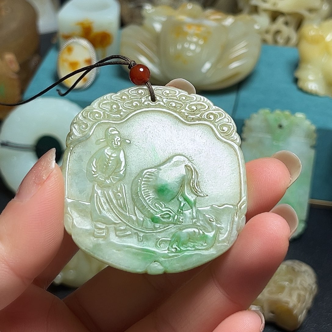 和田玉（糖玉）未镶嵌笔搁