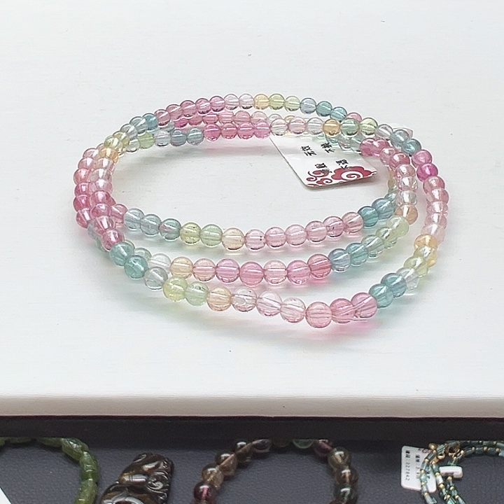 碧玺未镶嵌手链12号