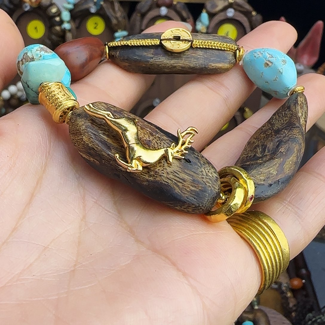 神***妞金刚菩提手串金刚小鱼