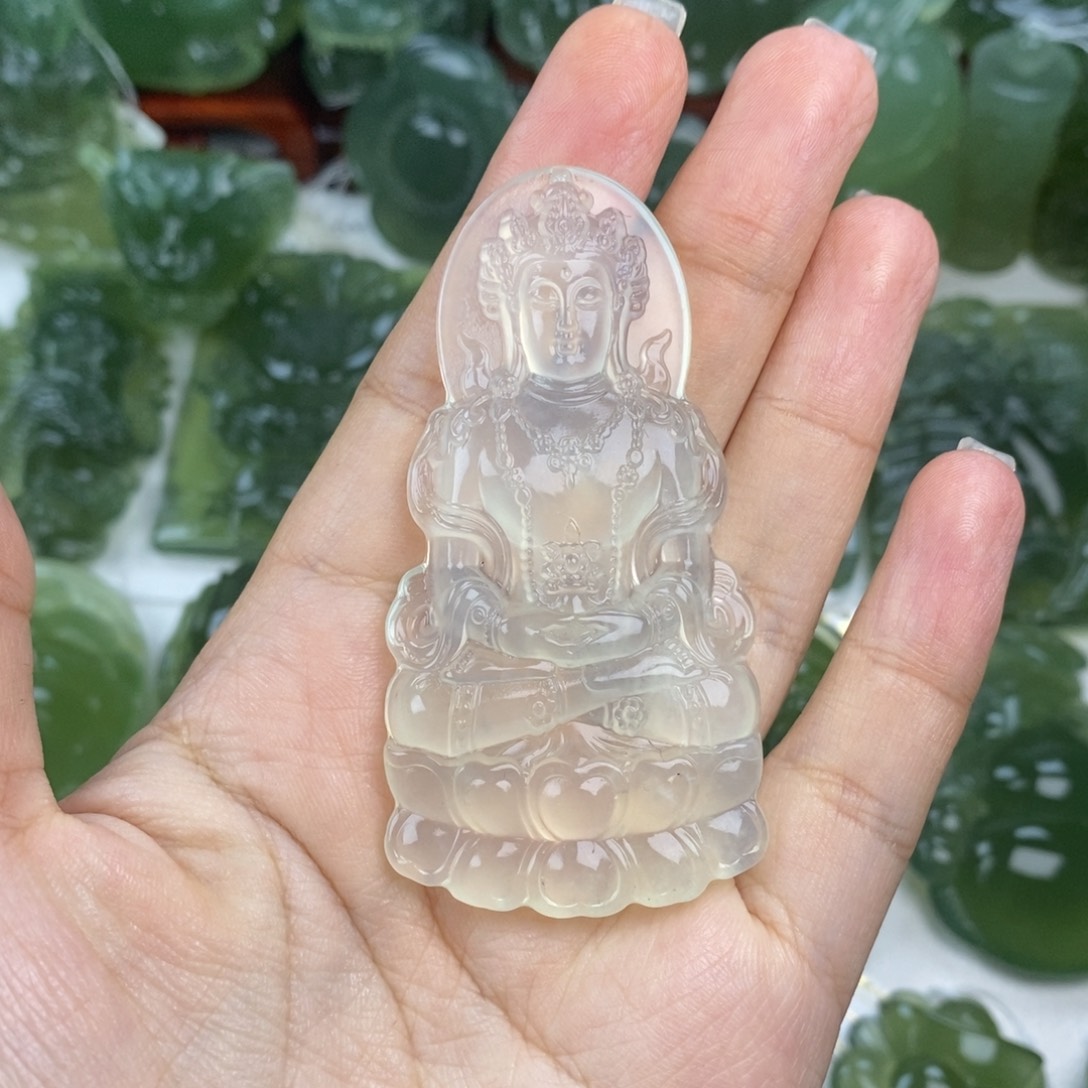 岫玉未镶嵌挂件挂件