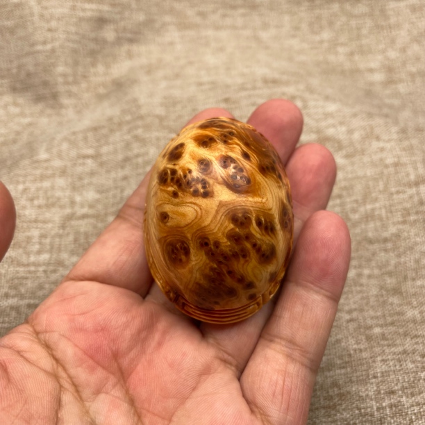 太行崖柏木手工瘤疤富甲天下木雕手把玩件5.7✖️4.3✖️3.3重39克