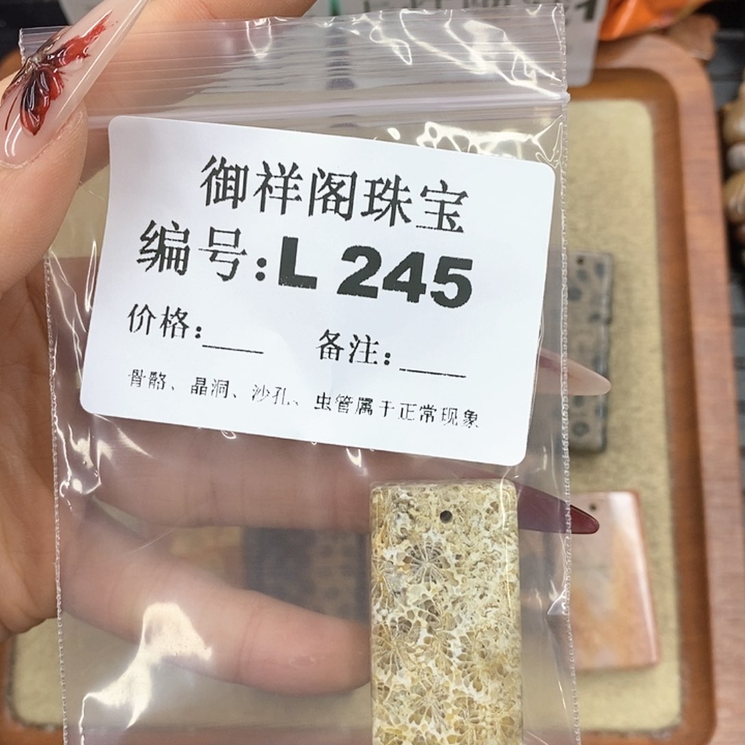 硅化珊瑚（珊瑚玉）颈饰未镶嵌C**N