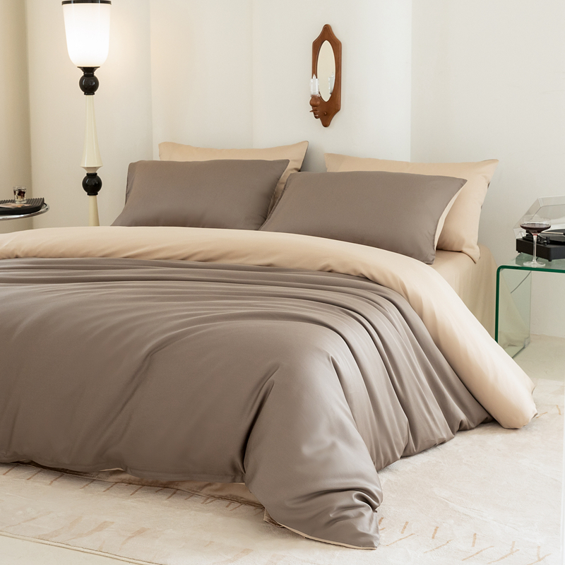 pink叔叔新款A类轻奢超柔天丝棉纯色简约四件套