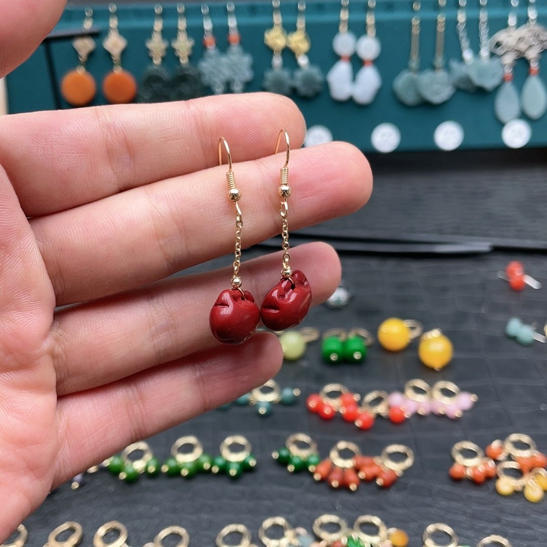 未镶嵌翡翠耳饰0089