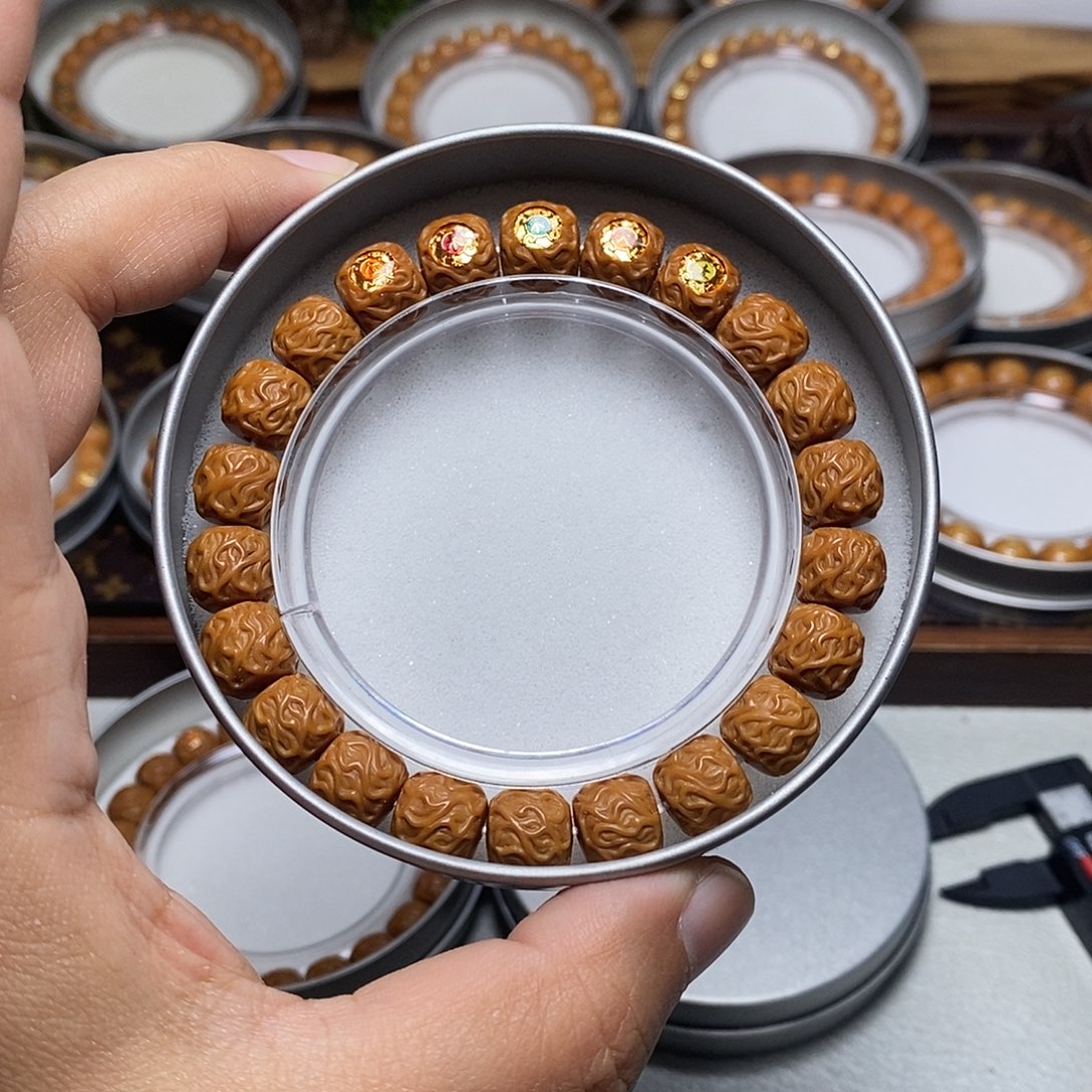 猴头核桃手串42号五行标虎须龙纹10+左右