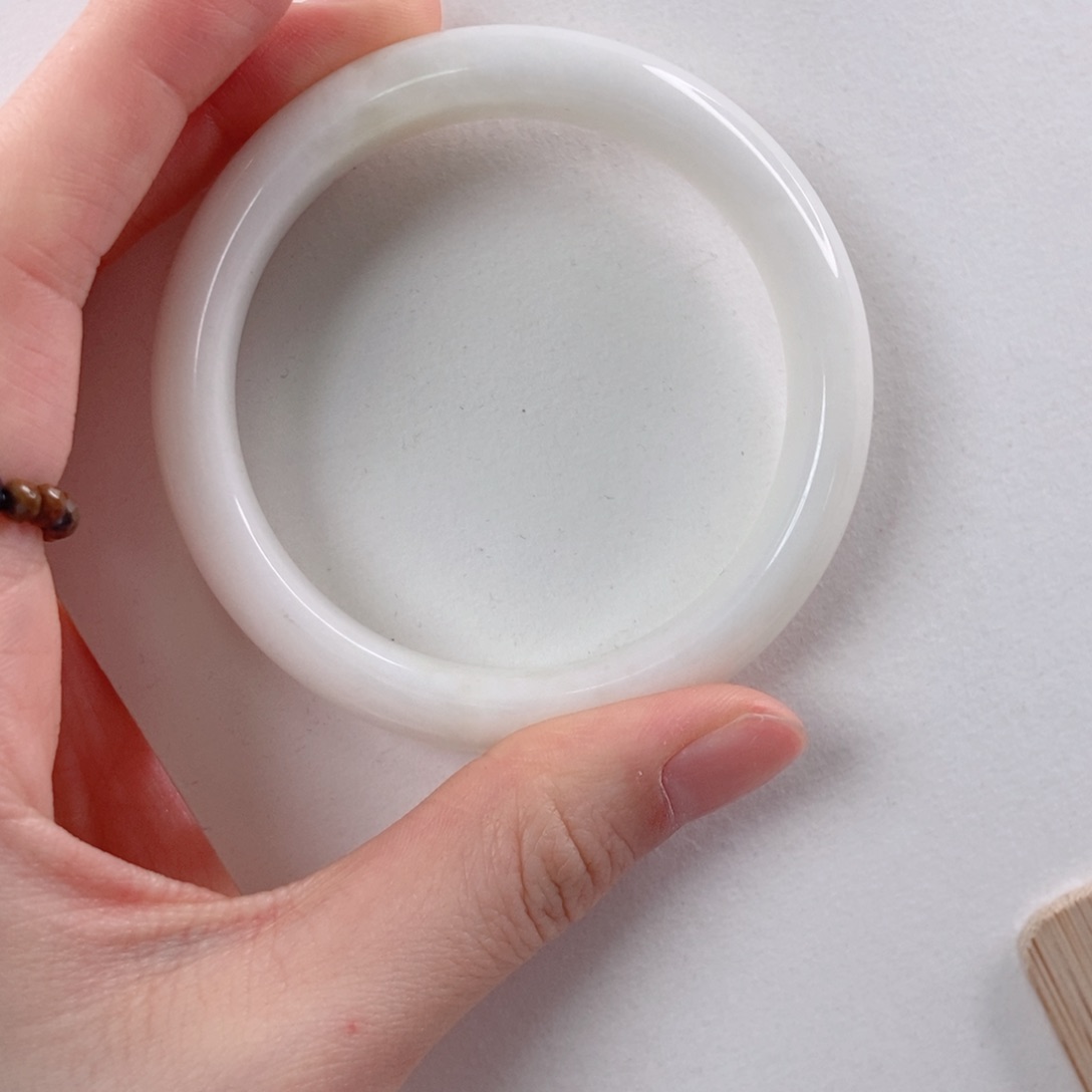 蓝田玉（蛇纹石化大理石玉）手镯未镶嵌午**光