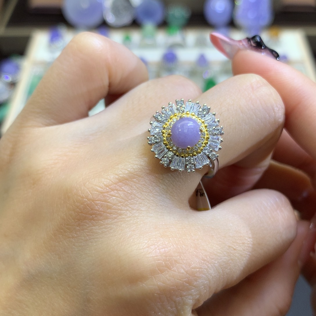 翡翠颈饰银S925镶嵌翡翠