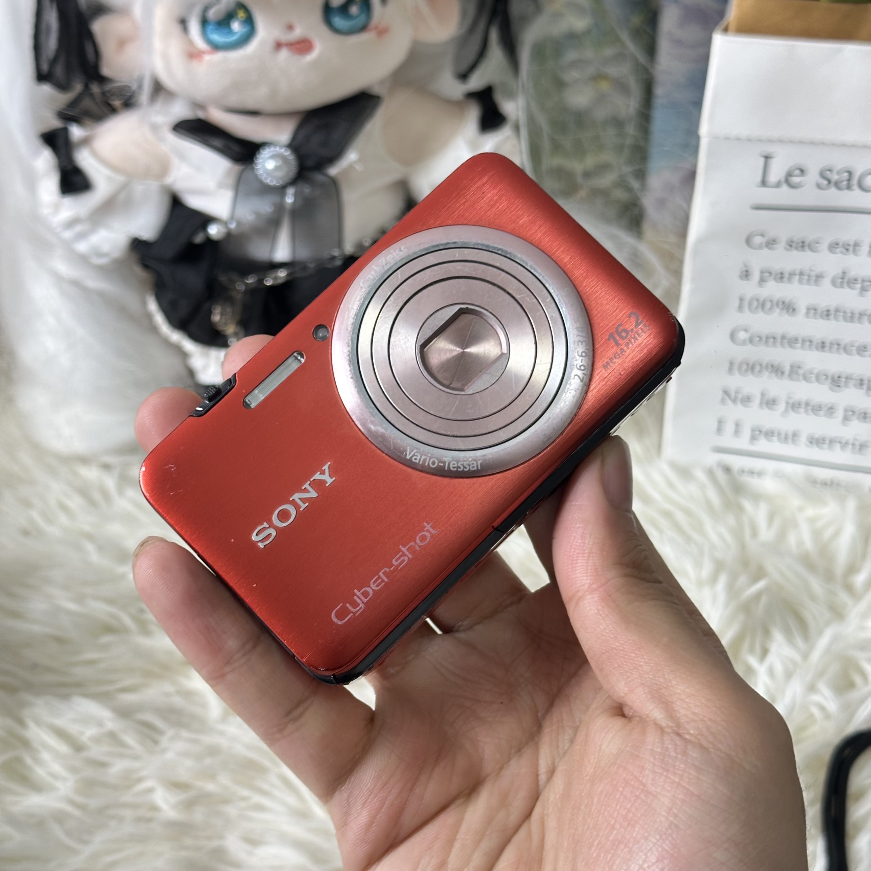 9新 Sony/索尼 索尼wx9红色色彩感好1600万像素带配件