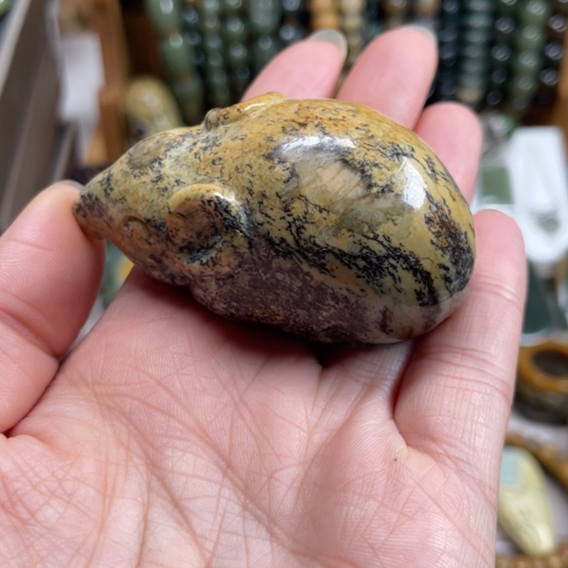 【闪购商品】岫岩河磨玉（透闪石质玉）手把件未镶嵌