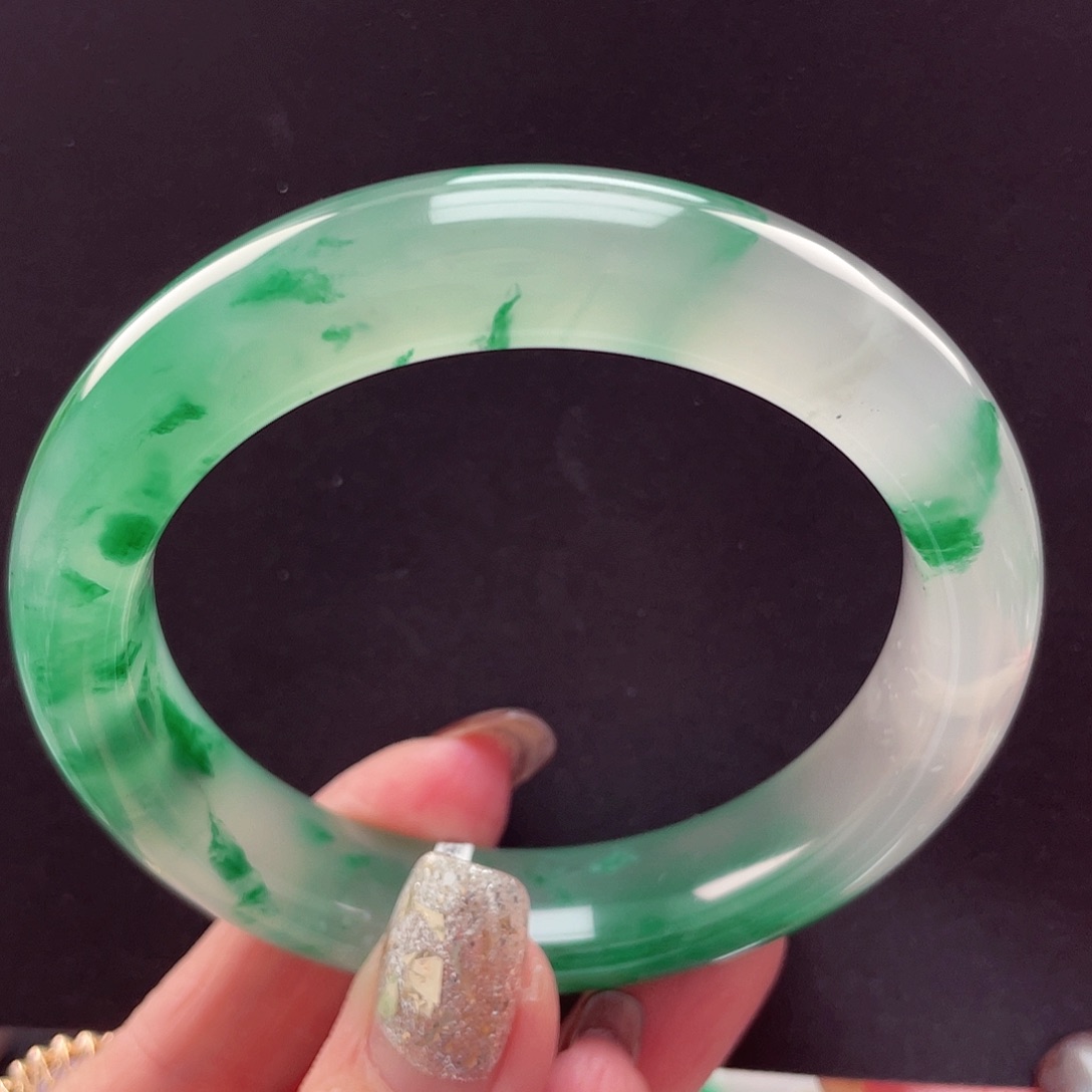 石英质玉未镶嵌手镯57-59