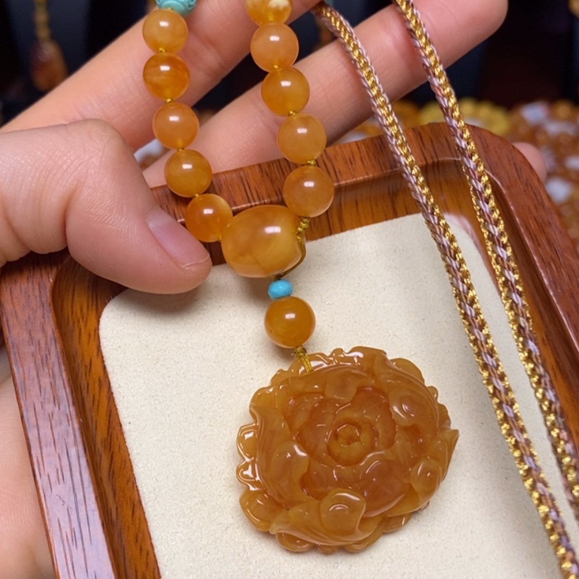 【闪购商品】蜜蜡颈饰未镶嵌项链