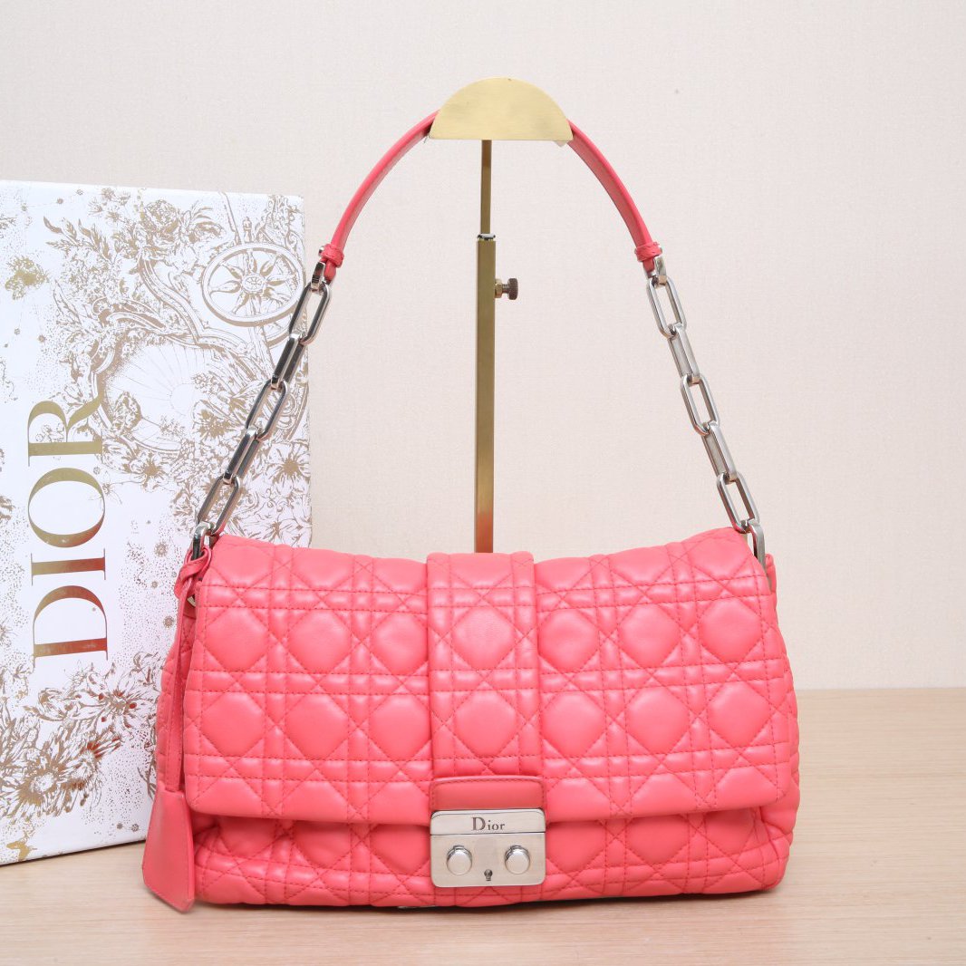 95新 DIOR/迪奥  链条口盖包 大号 31 皮革S P215051730