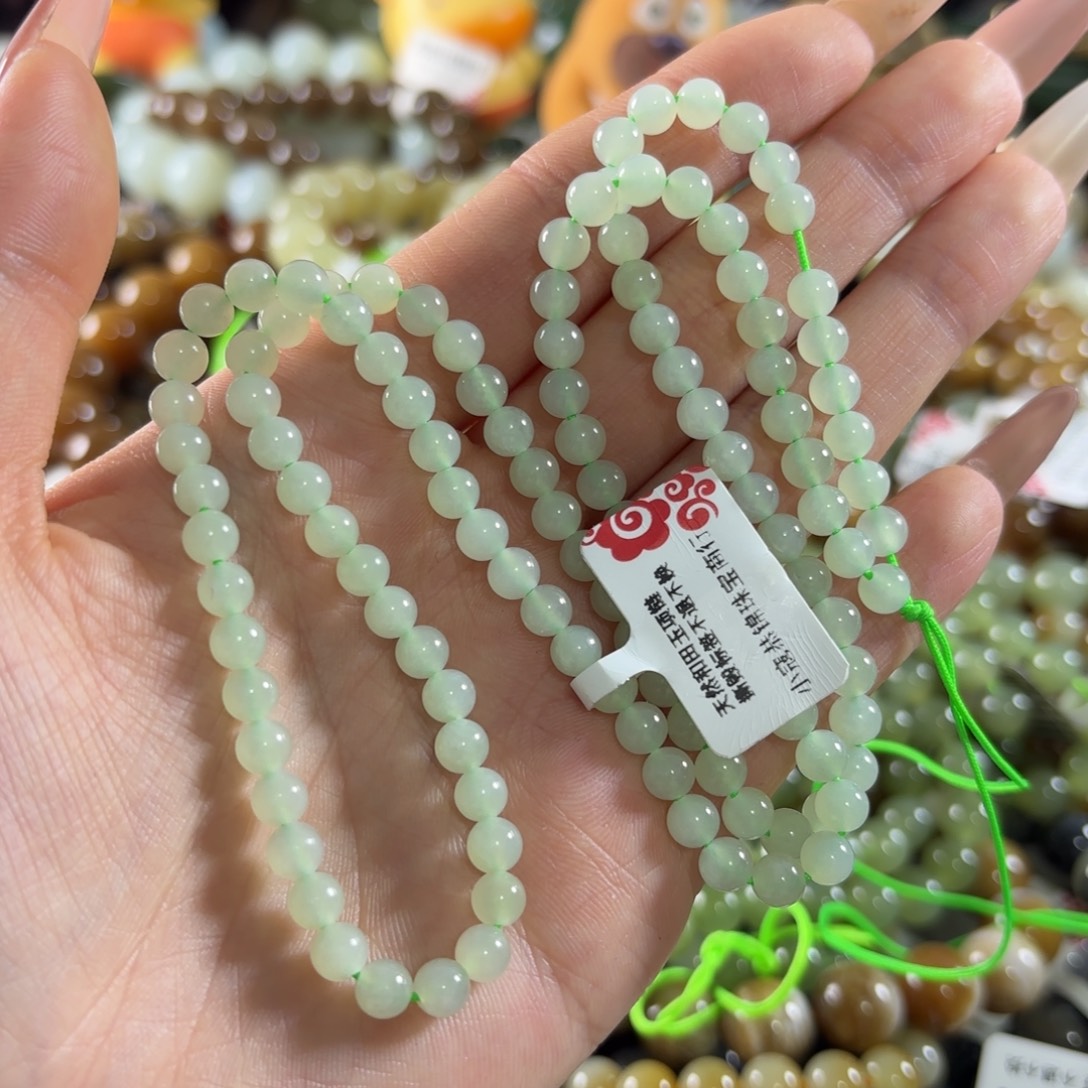 和田玉未镶嵌手链175