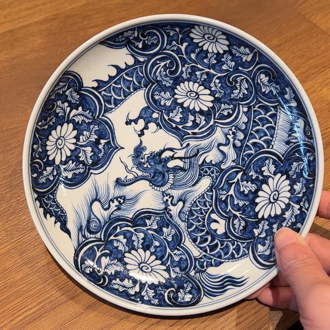 微瑕奢窑柴窑仿元青花壶承