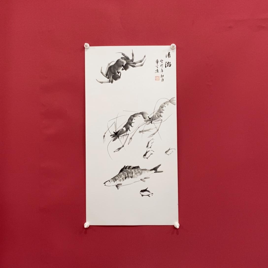 国画毛华兮四尺四开真人真品