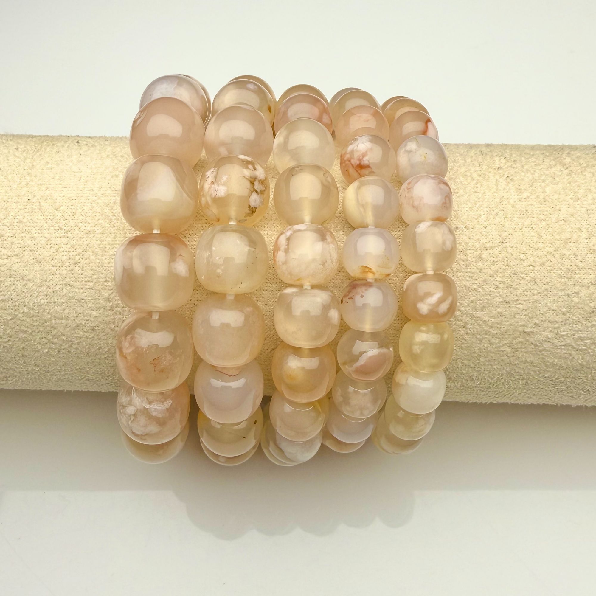 ZBG0742樱花玛瑙手串（天然珠宝多样性发其一）